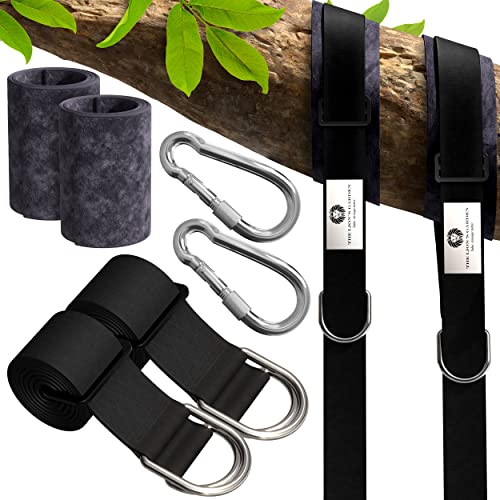 Adjustable Tree Swing Straps Hanging Kit - Set of 2 Tree Strap for Swing, Adjustable 5-10 Feet Tree Swing Hanging Straps, Heavy Duty & Weatherproof Hammock Branch Swings - Holds Up to 3376 Lbs