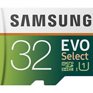 SAMSUNG (MB-ME32GA/AM) 32GB 95MB/s (U1) microSDHC EVO Select Memory Card with Full-Size Adapter