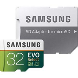 SAMSUNG (MB-ME32GA/AM) 32GB 95MB/s (U1) microSDHC EVO Select Memory Card with Full-Size Adapter