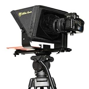 Glide Gear TMP 500 Universal Video Camera Tripod Teleprompter 15mm Rails w/ Carry Case