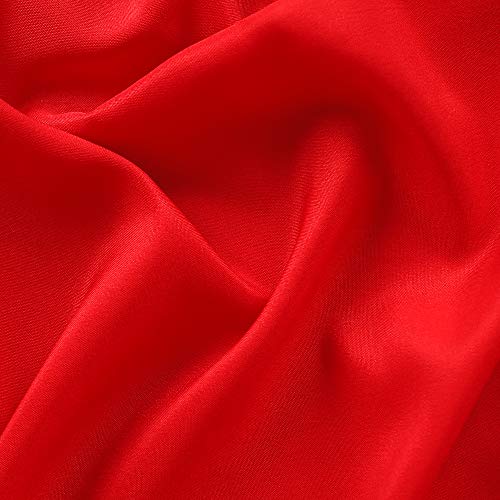GFCC 8FTX10FT Red Backdrop Background for Photography Photo Booth Backdrop for Photoshoot Background Screen Video Recording Parties Curtain
