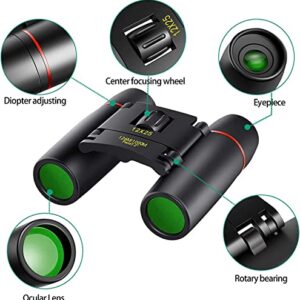 POLDR 12X25 Small Pocket Binoculars Compact Adults,Mini Kids Binoculars Boys for Bird Watching,Concert Theater Opera