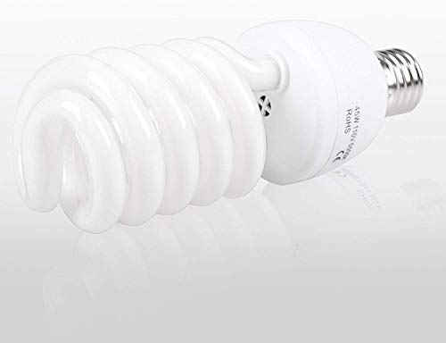 SLOW DOLPHIN Photo CFL Full Spectrum Light Bulb, 45W 5500K CFL Daylight Photography Photo Video Studio Lighting