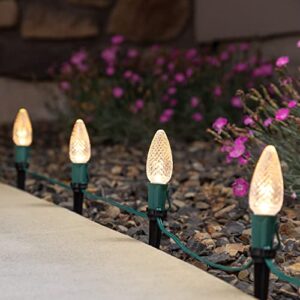 Holiday Lighting Outlet Christmas Light Stakes | Universal 5-Inch Outdoor Light Stakes for C9 or C7 Light Sockets | Improved Break-Resistant Design | for Use On Lawn or Pathway | Pack of 25