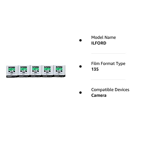 Ilford HP5+ 35mm, 36 exposures, 5 Rolls