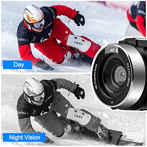 Video Camera,Camcorder Full HD 1080P 30FPS 24.0 MP Vlogging Camera, IR Night Vision Camcorder Recorder, 16X Zoom Camcorders, YouTube Camera with Remote Control