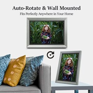 AISLPC 10.1 Inch WiFi Digital Picture Frame, Smart Digital Photo Frame with 16GB Storage, Touch Screen Display, Auto-Rotate, Easy Setup and Share Photos and Videos via Free App from Anywhere