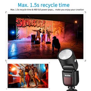 Godox V1-S Round Head Camera Flash Speedlite Flash for Sony Camera