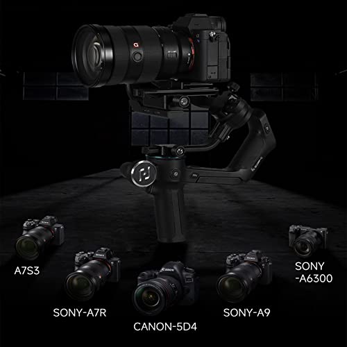 Feiyu SCORP-C 3-Axis Handheld Gimbal Camera Stabilizer for DSLR and Mirrorless Camera for Sony A6300/6400 A7S3 A7R,Canon EOS R,M50,80D,NikonD750/Z5/Z6, 5.51lbs Payload Professional Video Stabilizer