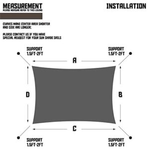 TANG Sunshades Depot Brown 8’x8’ Square UV Block Sun Shade Sail Perfect for Outdoor Patio Garden Pergola Gazebo Canopy Dock Deck Playground Preschool Heavy Duty 180 GSM Customize Made Size