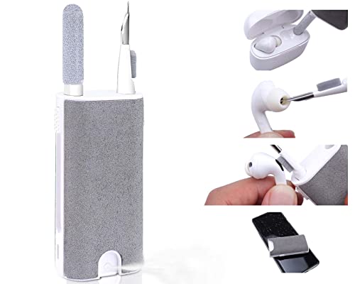 XANGNIER Cleaner Kit for Airpods Pro,5 in 1 Multi-Function Earbuds Cleaning Tools, Cleaning Pen with Soft Brush for iPhone Charging Port,Phone Speaker,Earpods,Headphone,Earphone,iPod Case