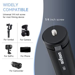 1/4 Mini Tripod, Tabletop Desktop Stand Compact Tripod with 1/4" Screw for weeylite K21 Stick Light, S03/S05 Pocket Photo Light, Camera, Smooth 4, Osmo Mobile, Vimble 2, Gimbal Handle Grip Stabilizer