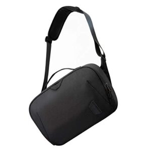 bagsmart camera bag, dslr camera bag, waterproof crossbody camera case with padded shoulder strap, anti-theft camera shoulder bag, black