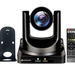 AVKANS NDI Camera, 20X Optical PTZ Camera with Simultaneous HDMI/3G-SDI/IP Streaming for Church Video Production School Events Worship(NDI Approved by Newtek Officially)