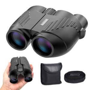 binoculars 20×25 for adults and kids, high power easy focus binoculars with low light vision, compact binoculars for bird watching and travel