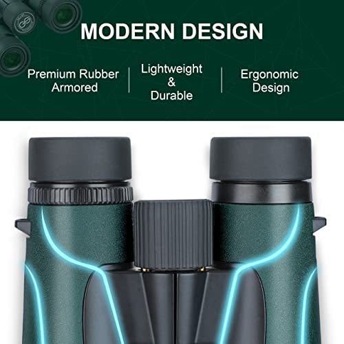 12X50 Professional HD Binoculars for Adults with Phone Adapter, High Power Binoculars with BaK4 prisms, Super Bright Lightweight & Waterproof Binoculars Perfect for Bird Watching, Hunting, Stargazing