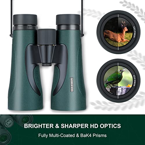 12X50 Professional HD Binoculars for Adults with Phone Adapter, High Power Binoculars with BaK4 prisms, Super Bright Lightweight & Waterproof Binoculars Perfect for Bird Watching, Hunting, Stargazing