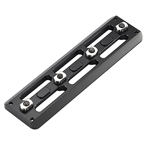 MLOK Arca Rail Tripod Mount Adapter, for Rifle Tripod Ballhead Quick Release Plate,Compatiable RRS Dovetail, 4 M-LOK Slot Interface