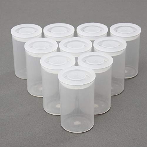 AKIRO Film Canisters with Caps 35 mm Empty Camera Reel Storage Containers Case Plastic Storage 15 Pack Transparent