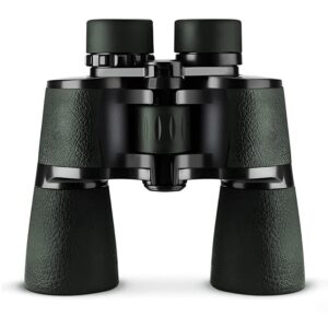 20×50 waterproof binocular, hd professional/easy focus for adults, with low light night vision, durable and clear fmc bak4 prism lens, for birds watching hunting outdoor sports