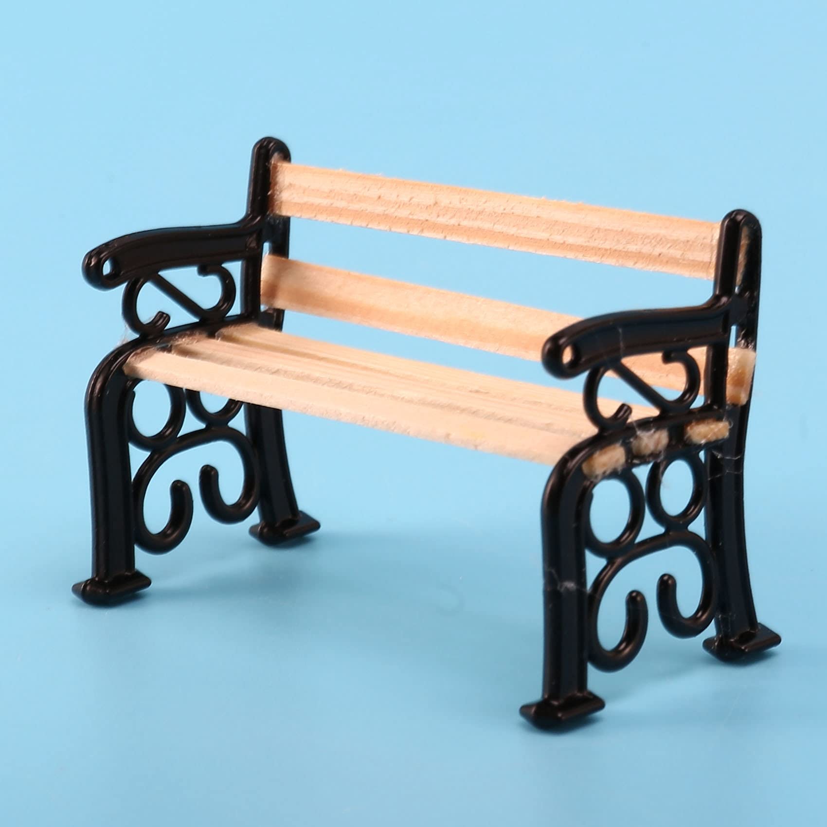 Xiaoxin 1/24 Miniature Patio Furniture Park Bench