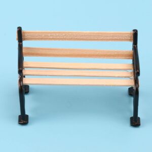 Xiaoxin 1/24 Miniature Patio Furniture Park Bench