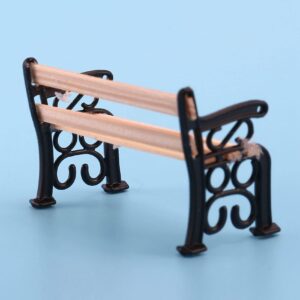 Xiaoxin 1/24 Miniature Patio Furniture Park Bench