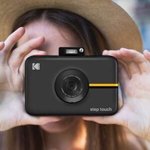 Kodak Step Touch | 13MP Digital Camera & Instant Printer with 3.5 LCD Touchscreen Display, 1080p HD Video - Editing Suite, Bluetooth & Zink Zero Ink Technology | Black