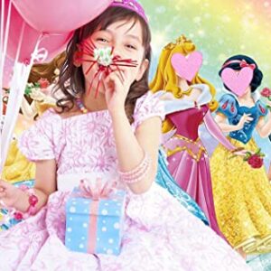 Princess Theme Photography Backdrop Princess Girl Dream Birthday Party Decoration Fantasy Princess Birthday Banner（7x5FT）