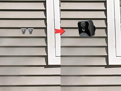 (12 Pack) Blink Outdoor Camera Vinyl Siding Clip Hooks, No-Hole Needed Outdoor Siding Hanger for Mounting Blink XT2 Blink Outdoor Home Security, Weatherproof Stainless Steel Blink Siding Mount