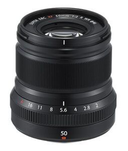 fujinon xf50mmf2 r wr lens – black