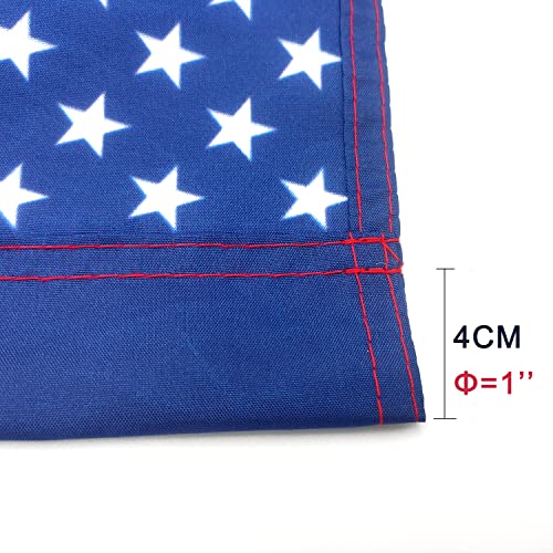 2 pack American Garden Yard Flag USA Garden Flag 12 x 18 - Double Sided Printing Double Stitched and 3 Layers of Silk Fabric American flag for yard courtyard