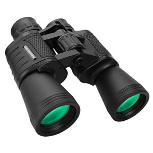 nobleduchess 20×50 high power binoculars for adults with low light night vision, compact waterproof binoculars for bird watching hunting travel football games stargazing with carrying case and strap