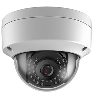 5mp poe ip dome security camera, 2.8mm wide angle, h.265 ip66 waterproof built-in micphone/audio, compatible with hik vision nvr, not ptz camera
