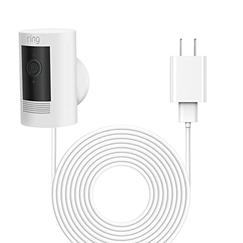 Ayotu 16Ft Camera Charge Cable for Stick Up Cam Battery/Plug-in 3rd Gen/2nd Gen & Pan Tilt Mount Power Cord, Waterproof Power Adapter Continuous Charging NOT for Spotlight Cam Plus(NO Camera), White