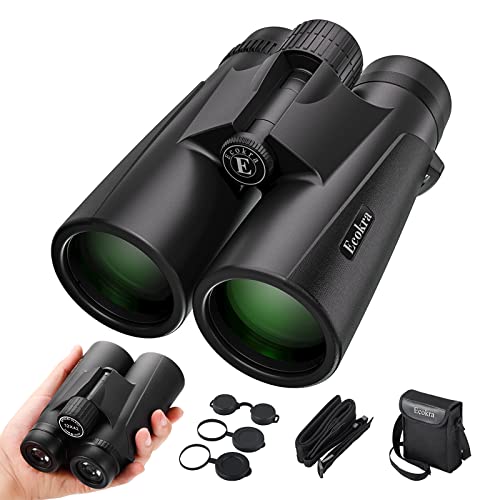 12x42 HD Binoculars for Adults & Kids,Super Bright High Power Binoculars with Large view,Clear Low Light Night Vision,BAK4,FMC Prisms,Waterproof Compact Binoculars for Hunting,Bird Watching,Stargazing