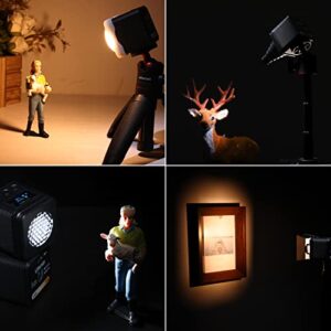 ULANZI L2 Bi-Color COB Video Light Mini Cube Lights, LED Camera Lights Portable Photography Video Lighting, 2700-7000K Bi-Color Dimmable, CRI95+, 800mAh Rechargeable & Magnetic Designs