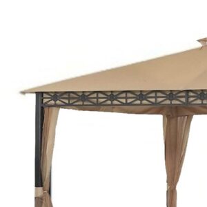 Garden Winds Replacement Canopy Top Cover for Allogio Gazebo - Riplock 350 - Beige