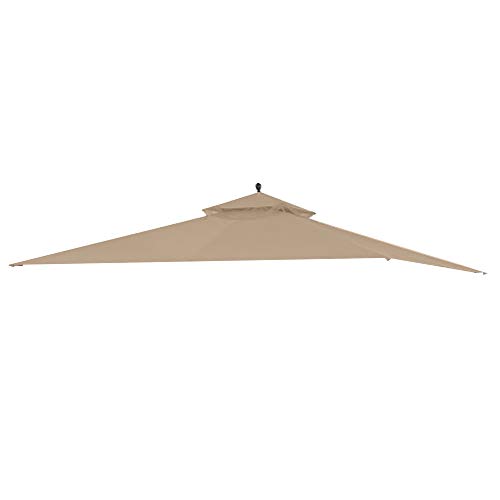 Garden Winds Replacement Canopy Top Cover for Allogio Gazebo - Riplock 350 - Beige