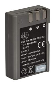 bm premium en-el9, en-el9a battery for nikon d5000, d3000, d60, d40x & d40 digital slr camera
