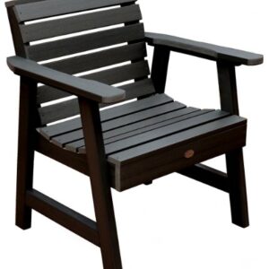 Highwood AD-CHGW1-BKE Weatherly Garden Chair, Black