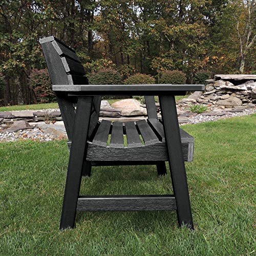 Highwood AD-CHGW1-BKE Weatherly Garden Chair, Black