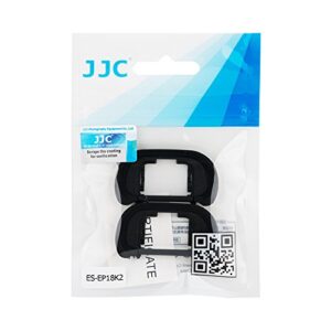 JJC Camera Eyecup Eyepiece Viewfinder for Sony A7 III A7 II A7 A7R IV A7R III A7S II A7S A99 II A9 A58 Camera, Soft Silicone Eye Cup Replacement of Sony FDA-EP18 (2 Pack)