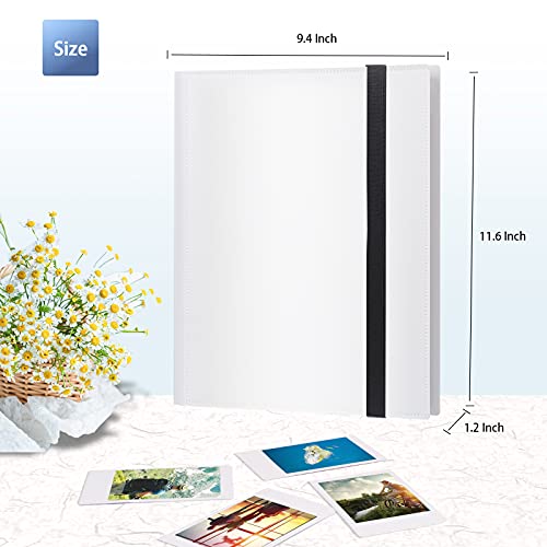 432 Pockets Photo Album for Fujifilm Instax Mini Camera, Polaroid Snap PIC-300 Z2300 Instant Camera, 2x3 Photo Album Book for Fujifilm Instax Mini 11 12 9 Evo 90 70 40 8 7 LiPlay Instant Camera(White)