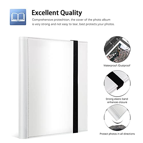 432 Pockets Photo Album for Fujifilm Instax Mini Camera, Polaroid Snap PIC-300 Z2300 Instant Camera, 2x3 Photo Album Book for Fujifilm Instax Mini 11 12 9 Evo 90 70 40 8 7 LiPlay Instant Camera(White)