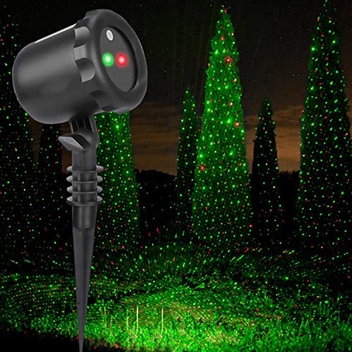 Ledmall Moving Firefly Red and Green Remote Control Laser Christmas Lights, Party, Events, Garden, Decoration, and Landscape Lights