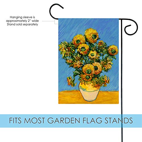 Toland Home Garden 1110856 Van Gogh's Sunflowers Flower Flag 12x18 Inch Double Sided Flower Garden Flag for Outdoor House Flag Yard Decoration