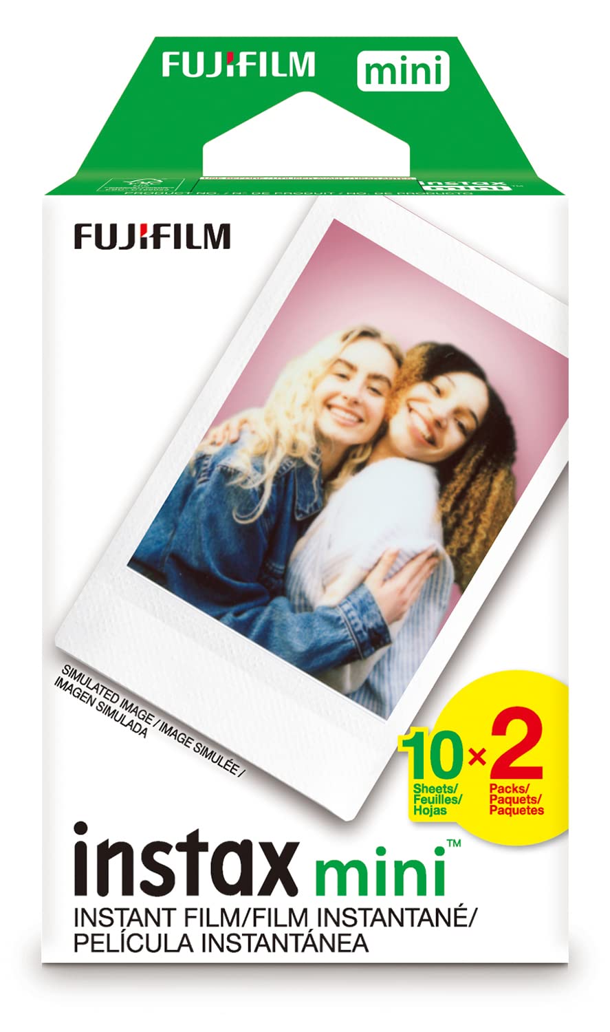 Fujifilm Instax Mini Instant Film Twin Pack (White)