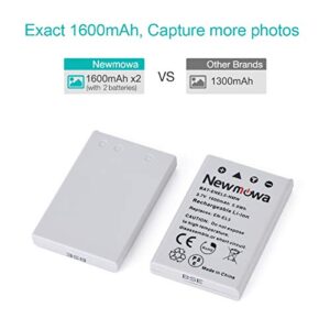 Newmowa EN-EL5 Replacement Battery (2-Pack) and Charger Kit for Nikon EN-EL5 Coolpix P530, P520, P510, P100, P500, P5100, P5000, P6000, P90, P80 Cameras