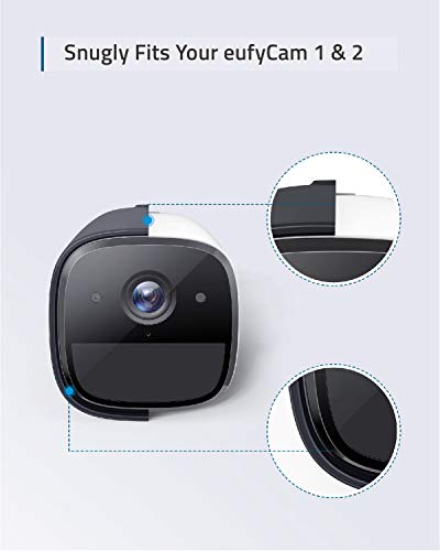 eufy security eufyCam 1 & 2 Skin (2-Pack), Protective Silicone Casing for eufyCam 1, 2 and 2 Pro, Easy to Install, Protection Against UV Rays and Rain